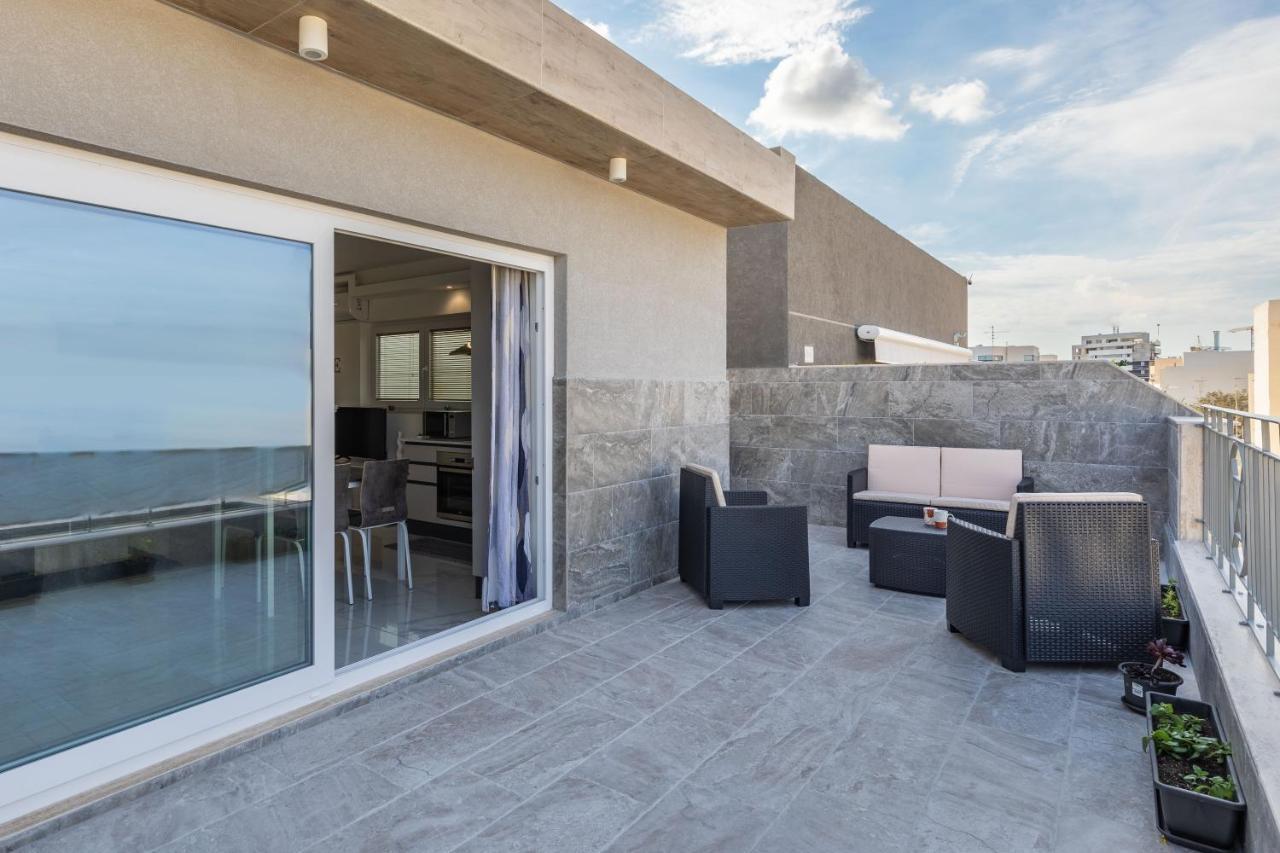 Terrace View-Stylish Two Bedrooms Fully Ac-Wifi Penthouse Msida Esterno foto