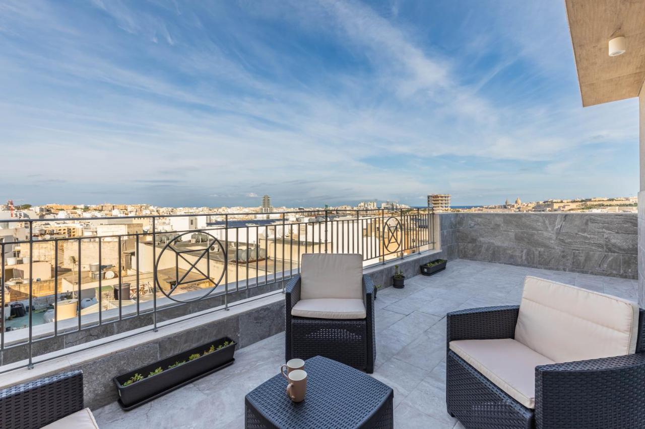 Terrace View-Stylish Two Bedrooms Fully Ac-Wifi Penthouse Msida Esterno foto
